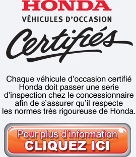 Honda Certifiés - Chambly Honda